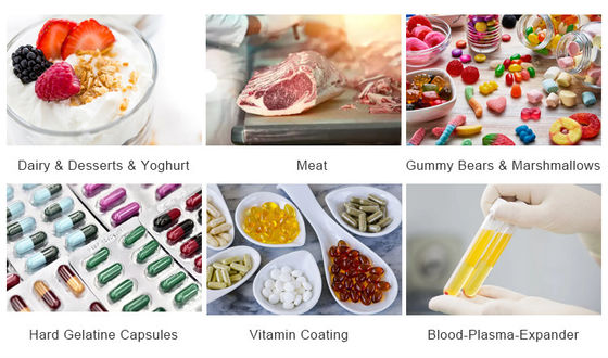 Edible Cattle Gelatin Food Additive Beef Gelatine Powder  80-280bloom