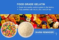 Estabilizador Halal 20 del polvo de la gelatina de la comida de la piel bovina comestible del ISO - 50mesh