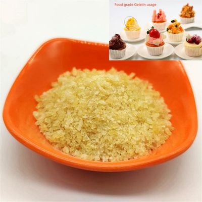 Halal Water Soluble Bovine Gelatin Powder Odor Food Grade Additive