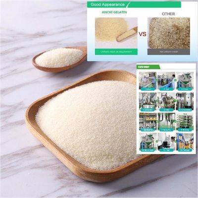 Tasteless Cattle Gelatin Powder Microbial ≤1000cfu/G Ph 6.0-7.0