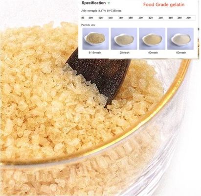80 Mesh Industrial Gelatin White / Light Yellow Salmonella Negative
