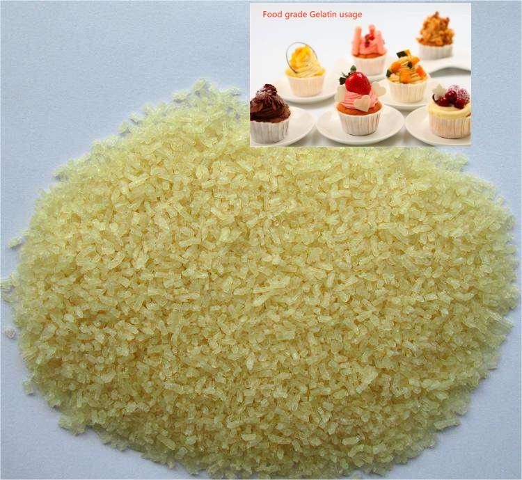 Iso Bovine Gelatin Powder Viscosity 1.0-2.0 Mpa.S Plate Count ≤1000 Cfu/G Food