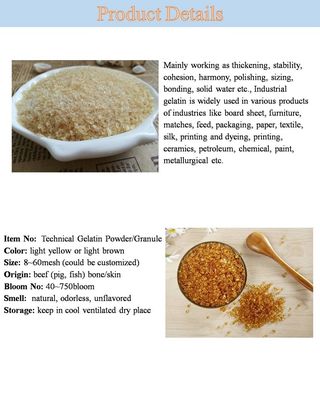 Unflavored Haccp Edible Gelatin Powder Food Grade
